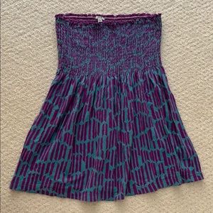 Cute purple and blue tube top